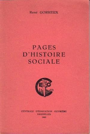 Pages d'histoire sociale (1884-1894)