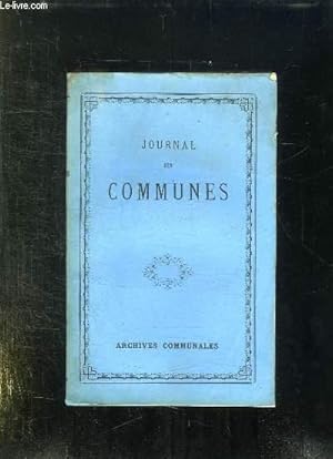 Image du vendeur pour JOURNAL DES COMMUNES. TOME 35em. mis en vente par Le-Livre