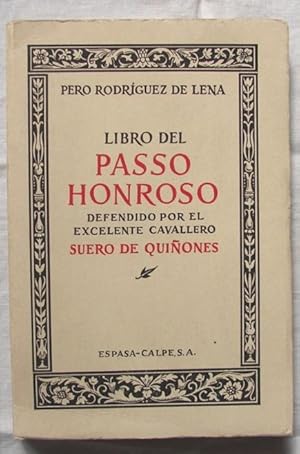 Imagen del vendedor de LIBRO DEL PASSO HONROSO a la venta por Libreria anticuaria El Hierofante