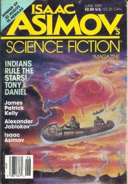 Image du vendeur pour Isaac ASIMOV'S Science Fiction: June 1991 mis en vente par Books from the Crypt