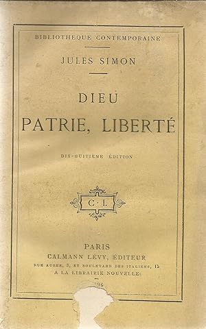 Dieu, Patrie, Liberté