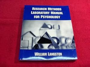 Research Methods Laboratory Manual For Psychology With Infotrac)