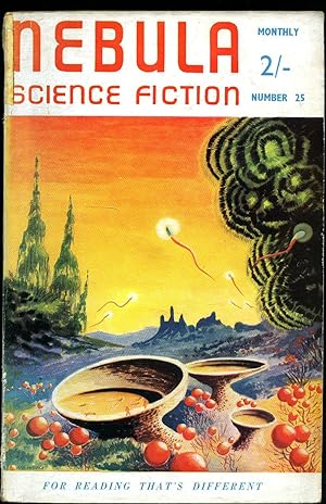 Image du vendeur pour Nebula Science Fiction Number 25 to the Front Cover October 1957. mis en vente par Little Stour Books PBFA Member
