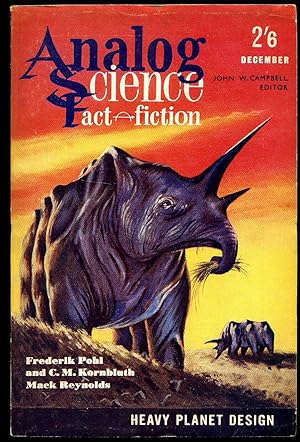 Imagen del vendedor de Analog Science Fact & Fiction Volume 17 No. 12 December 1961. a la venta por Little Stour Books PBFA Member