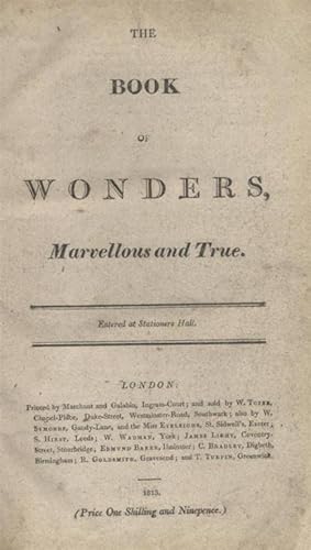 Seller image for BOOK OF WONDERS [SOUTHCOTT BOOK OF WONDERS VOLUMES 1-5, BOUND TOGETHER; BOUND WITH FOUR SOUTHCOTT PAMPHLETS] for sale by Dan Wyman Books, LLC