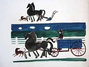 Imagen del vendedor de Farmer in horse drawn wagon. a la venta por Wittenborn Art Books