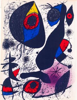 Lithograph 1 from Miró à l'Encre by Yvon Taillandier.