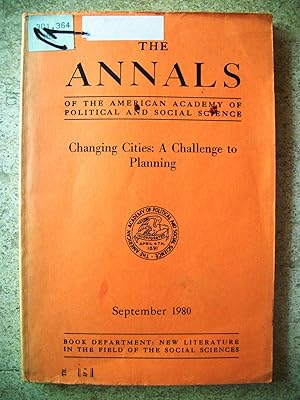 Seller image for Changing Cities: A Challenge to Planning for sale by P Peterson Bookseller