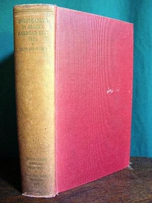 Seller image for INVESTIGATIONS IN ALASKA RAILROAD BELT, 1931. GEOLOGICAL SURVEY BULLETIN 849 for sale by Robert Gavora, Fine & Rare Books, ABAA
