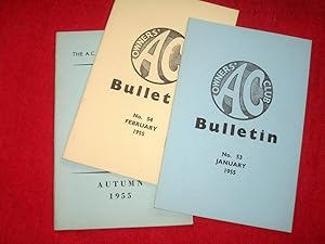 AC Owners Club Bulletin, 1955, Nos 53, 54, & 56, (being Jan,. Feb & Autumn.) ACOC.