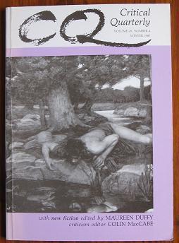 Imagen del vendedor de Critical Quarterly, Volume 29, Number 4, Winter 1987 a la venta por C L Hawley (PBFA)