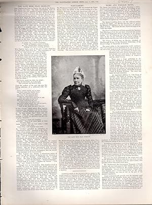 Seller image for PRINT: "The Later Miss Jean Ingelow".story & photo from The Illustrated London News, August 7, 1897 for sale by Dorley House Books, Inc.