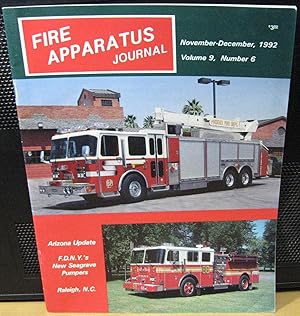 Seller image for Fire Apparatus Journal, November - December, 1992 for sale by Phyllis35