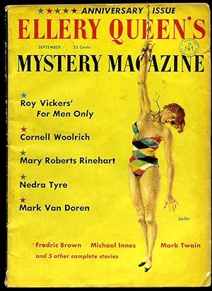 Image du vendeur pour Ellery Queen's Mystery Magazine [15th Anniversary Issue] September 1955. mis en vente par Little Stour Books PBFA Member