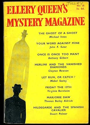 Bild des Verkufers fr Ellery Queen's Mystery Magazine [British Edition] No. 35 December 1955. zum Verkauf von Little Stour Books PBFA Member