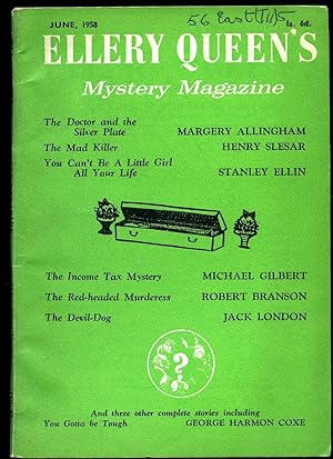 Seller image for The Doctor and the Silver Plate in Ellery Queen's Mystery Magazine [British Edition] No. 65 June 1958. for sale by Little Stour Books PBFA Member