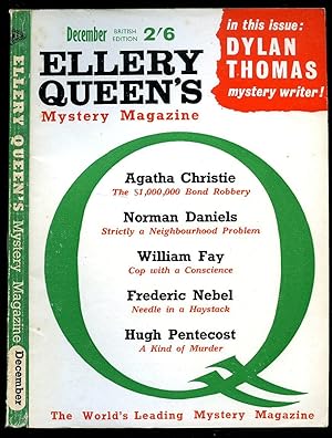 Seller image for The $1,000,000 Bond Robbery, The Old Woman Upstairs in Ellery Queen's Mystery Magazine [British Edition] No. 119 December 1962. for sale by Little Stour Books PBFA Member