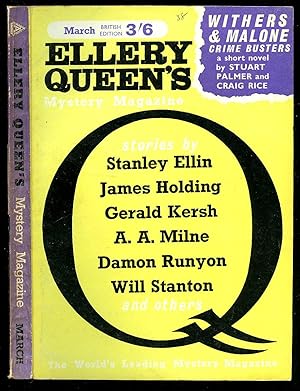 Immagine del venditore per Ellery Queen's Mystery Magazine [British Edition] No. 134 March 1964. venduto da Little Stour Books PBFA Member
