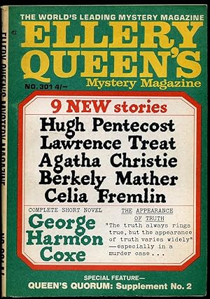 Imagen del vendedor de The Companion in Ellery Queen's Mystery Magazine Issue No. 301 December 1968. a la venta por Little Stour Books PBFA Member