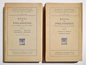 MANUEL DE PHILOSOPHIE. Complet Tomes 1 et 2.