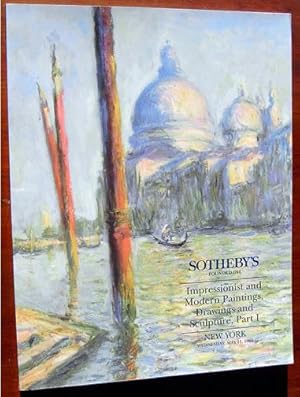 Impressionist and Modern Paintings, Drawings and Sculpture, Part I: New York, Wednesday, May 11, ...