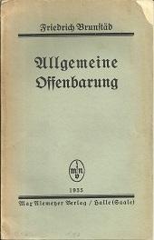 Seller image for Allgemeine Offenbarung. Zum Streit um die "natrliche Theologie". for sale by Antiquariat Axel Kurta