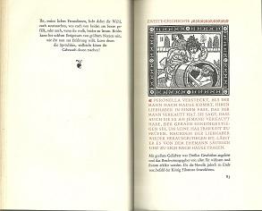 Immagine del venditore per Dekameron. Band 1: Erster bis fnfter Tag; Band 2: Sechster bis zehnter Tag. Die Verse der ersten drei Tage sind in der bertragung von August Wilhelm Schlegel verwendet, die der folgenden Tage in der bertragung von Karl Witte. Werner Klemke schuf die Illustrationen und bernahm die Gesamtausstattung. venduto da Antiquariat Axel Kurta