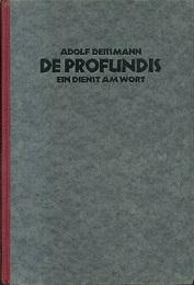 Imagen del vendedor de De profundis. Ein Dienst am Wort. a la venta por Antiquariat Axel Kurta