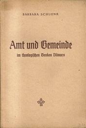 Image du vendeur pour Amt und Gemeinde im theologischen Denken Vilmars. mis en vente par Antiquariat Axel Kurta