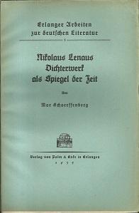 Seller image for Nikolaus Lenaus Dichterwerk als Spiegel der Zeit. for sale by Antiquariat Axel Kurta