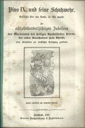 Bild des Verkufers fr Aufschlu ber eine Sache, die Alle angeht. Zur achtzehnhundertjhrigen Jubelfeier des Martertodes des heiligen Apostelfrsten Petrus, des ersten Statthalters Jesu Christi, allen Katholiken zur ernstlichen Erwgung gewidmet. zum Verkauf von Antiquariat Axel Kurta