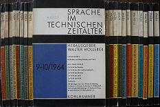 Sprache im technischen Zeitalter. Heft 1 / 1961 bis Heft 23 / 1967 (es fehlt Heft 21).