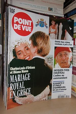 Image du vendeur pour Point De Vue N 2554 : Mariage Royal En Grce - Dian Ses Robes Vendues  Prix D'or - Jacques-Yves Cousteau mis en vente par Planet's books