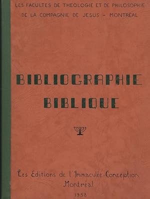 Bibliographie biblique