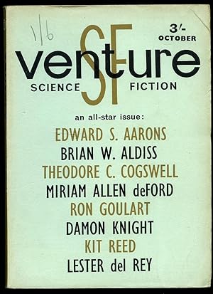 Image du vendeur pour Venture Science Fiction Monthly [British Edition] Issue No. 26 October 1965. mis en vente par Little Stour Books PBFA Member