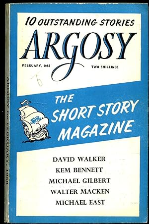 Seller image for Argosy The Short Story Magazine Volume XIX Number 2 February 1958. for sale by Little Stour Books PBFA Member