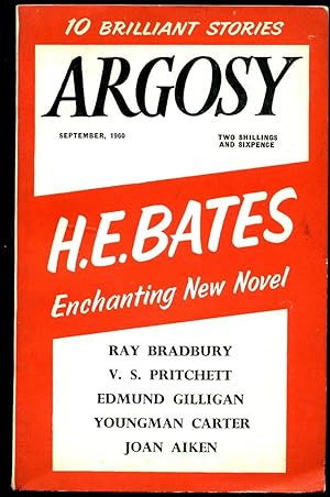 Image du vendeur pour Argosy | The Short Story Magazine of Complete Stories | Volume XXI Number 9 | September, 1960 | H. E. Bates 'The Day of the Tortoise'; V. S. Pritchett 'Stage Fall'; Joan Aiken 'Honeymaroon'; Edmund Gilligan 'Sea Bride'; Youngman Carter 'Dead Ringer'; Ray Bradbury 'Drummer Boy of Shiloh'. mis en vente par Little Stour Books PBFA Member