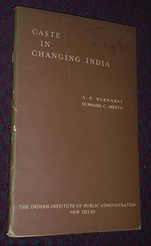 Imagen del vendedor de Caste in Changing India. a la venta por Pensees Bookshop