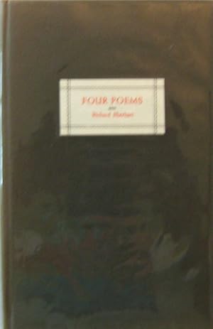 Image du vendeur pour Four Poems (Signed) mis en vente par Derringer Books, Member ABAA