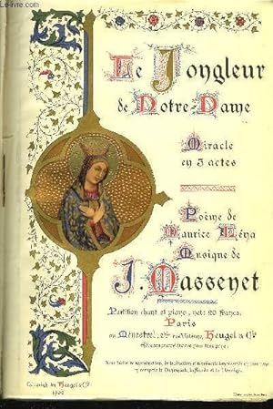 Seller image for LE JONGLEUR DE NOTRE-DAME for sale by Le-Livre