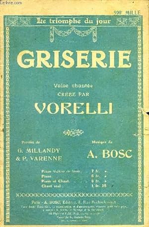 Imagen del vendedor de GRISERIE a la venta por Le-Livre
