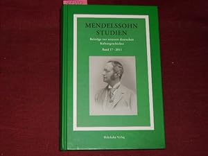 Seller image for Mendelssohn Studien. Beitrge zur neueren deutschen Kulturgeschichte Band 17 for sale by Der-Philo-soph