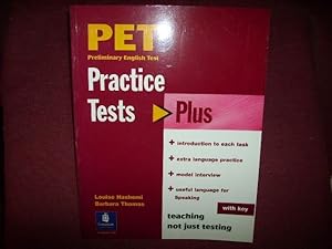 Imagen del vendedor de PET, with Key (Practice Tests Plus). a la venta por Der-Philo-soph