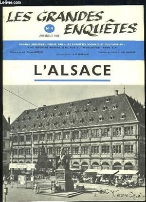 Imagen del vendedor de Les Grandes Enqutes N9 : L'Alsace. a la venta por Le-Livre