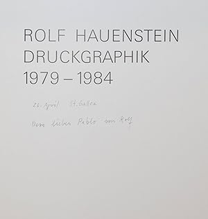 Radierungen. (und) Druckgraphik, 1979-1984. [Redaktion, Rudolf Hanhart].
