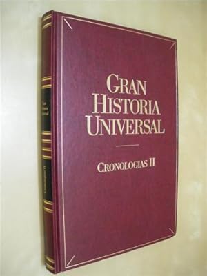 Imagen del vendedor de CRONOLOGAS II. GRAN HISTORIA UNIVERSAL. CRONOLOGA UNIVERSAL Y GRANDES TEMAS DE LA HISTORIA DESDE LA HEGEMONA HISPNICA AL MUNDO ACTUAL. (1560-1996) a la venta por LIBRERIA TORMOS