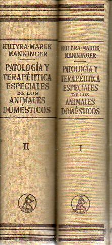 Image du vendeur pour PATOLOGA Y TERAPUTICA ESPECIALES DE LOS ANIMALES DOMSTICOS. 2 vols. I. ENFERMEDADES INFECCIOSAS. Con 278 grabados en texto y 14 lminas en color. II. ENFERMEDADES DE LOS RGANOS. Con 461 grabados en el texto y 7 lminas en color. Reimpresin. mis en vente par angeles sancha libros