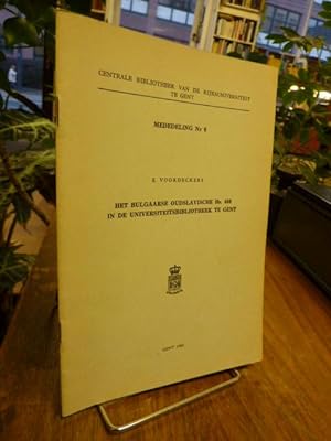 Het Bulgaarse Oudslavische Hs. 408 in de Universiteitsbibliotheek te Gent,