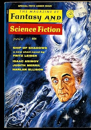 Seller image for The Magazine of Fantasy and Science Fiction Volume 37 No. 1 July 1969. for sale by Little Stour Books PBFA Member