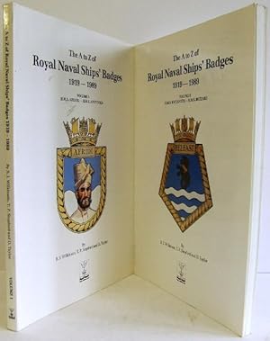 Imagen del vendedor de THE A to Z OF ROYAL NAVAL SHIPS' BADGES 1919-1989. a la venta por McLaren Books Ltd., ABA(associate), PBFA